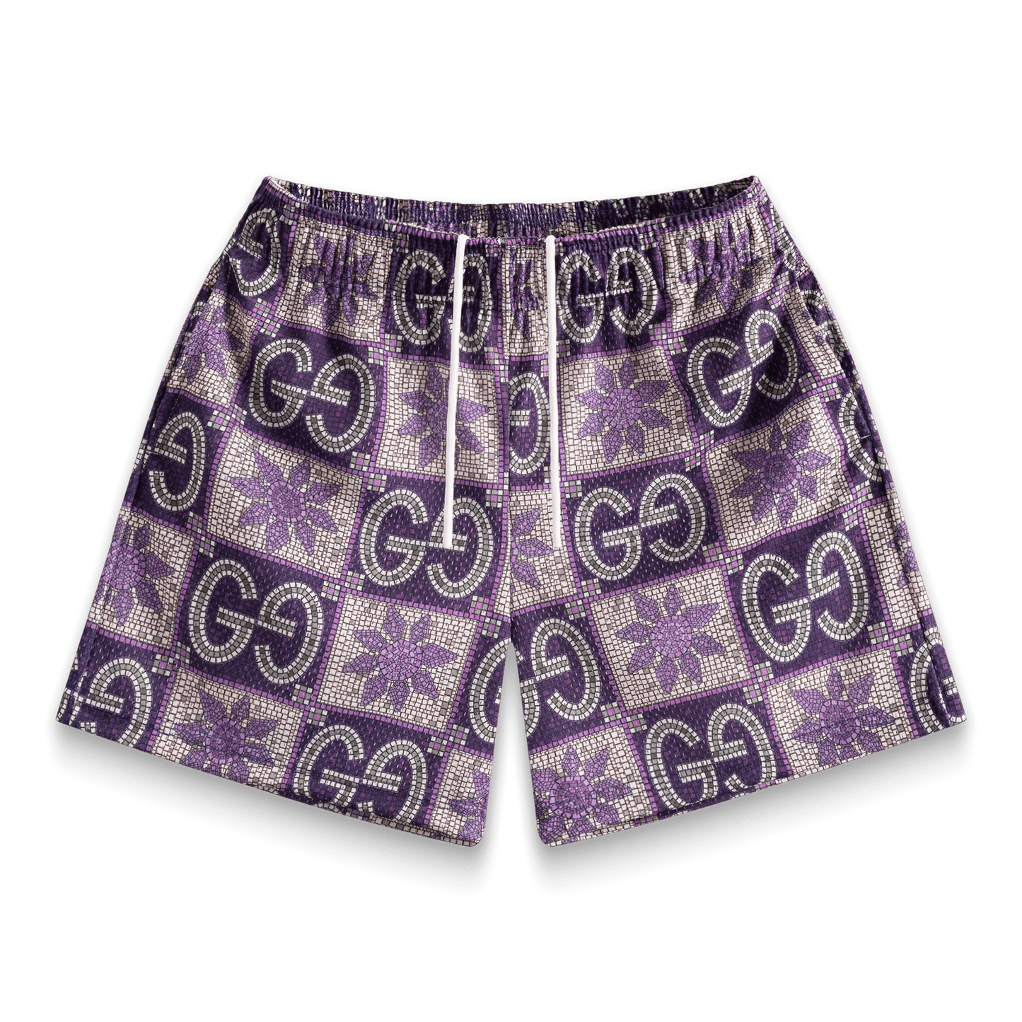 Bravest Studios Purple Tile GG Shorts - Supra Sneakers