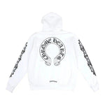 Chrome Hearts Horseshoe Floral Zip-Up Hoodie White - Supra Sneakers - Image 2