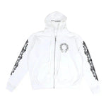 Chrome Hearts Horseshoe Floral Zip-Up Hoodie White - Supra Sneakers - Image 1