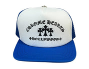 Chrome Hearts King Taco Cross Trucker Hat Blue - Supra Sneakers