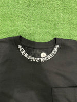 Chrome Hearts Neck Logo S/S T-shirt Black - Supra Sneakers - Image 4