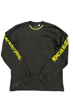 Chrome Hearts Neck Scroll Logo L/S T-shirt Black Green - Supra Sneakers - Image 2