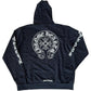 Chrome Hearts Plus Cross Allover Print With Horseshoe Logo Hoodie Black - Supra Sneakers