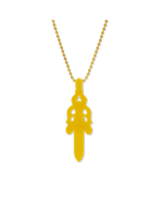 Chrome Hearts Silichrome Dagger Necklace Yellow - Supra Sneakers - Image 2
