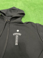 Chrome Hearts USA Shoulder Logo Hoodie Black - Supra Sneakers - Image 4