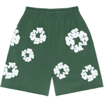 Denim Tears The Cotton Wreath Sweat Shorts Green - Supra Sneakers - Image 2