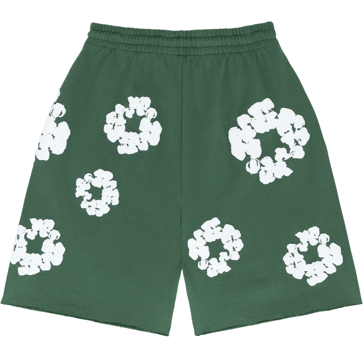 Denim Tears The Cotton Wreath Sweat Shorts Green - Supra Sneakers