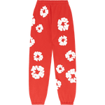 Denim Tears The Cotton Wreath Sweatpants Red - Supra Sneakers - Image 2