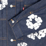 Denim Tears x Levi's Wreath Jean Jacket Raw Selvedge - Supra Sneakers - Image 3