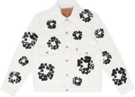 Denim Tears x Levi's Wreath Jean Jacket White - Supra Sneakers - Image 1