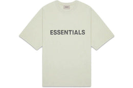 Fear of God Essentials Boxy-Tee mit Appliqué-Logo in Sage