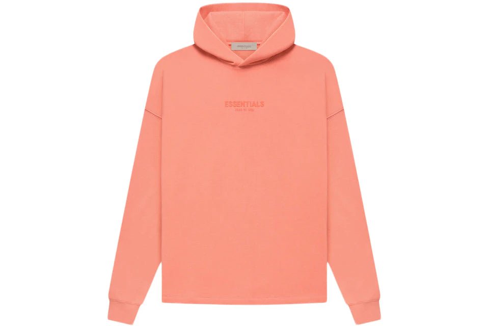 Fear of God Essentials Relaxed Hoodie Coral - Supra Sneakers