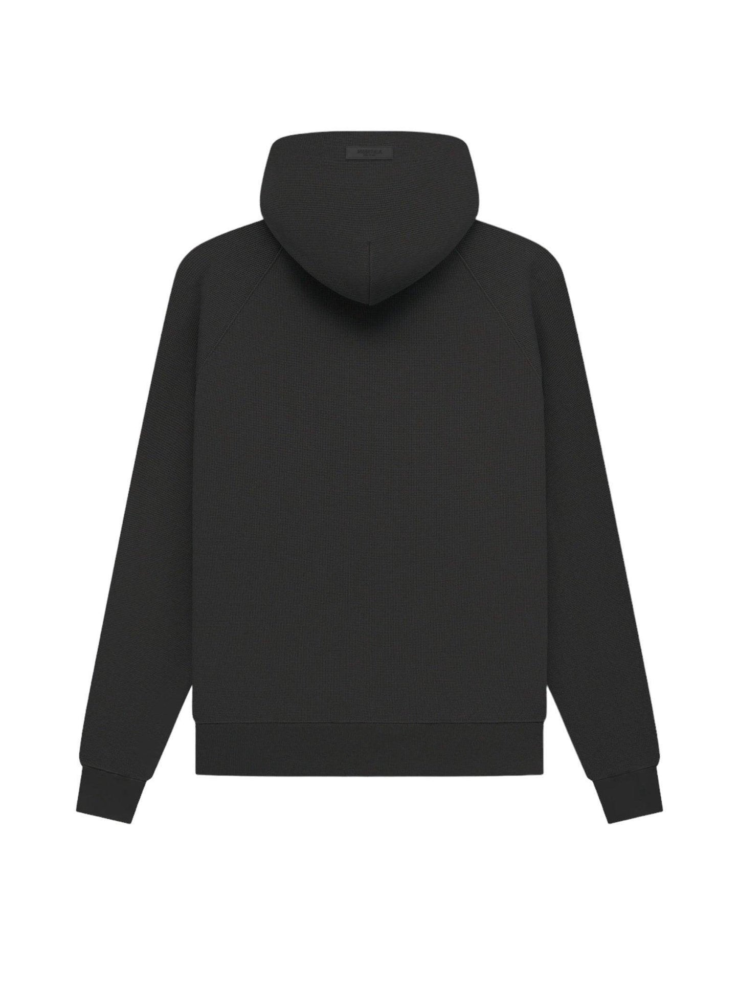 Fear of God Essentials Waffle Raglan Hoodie Off-Black - Supra Sneakers