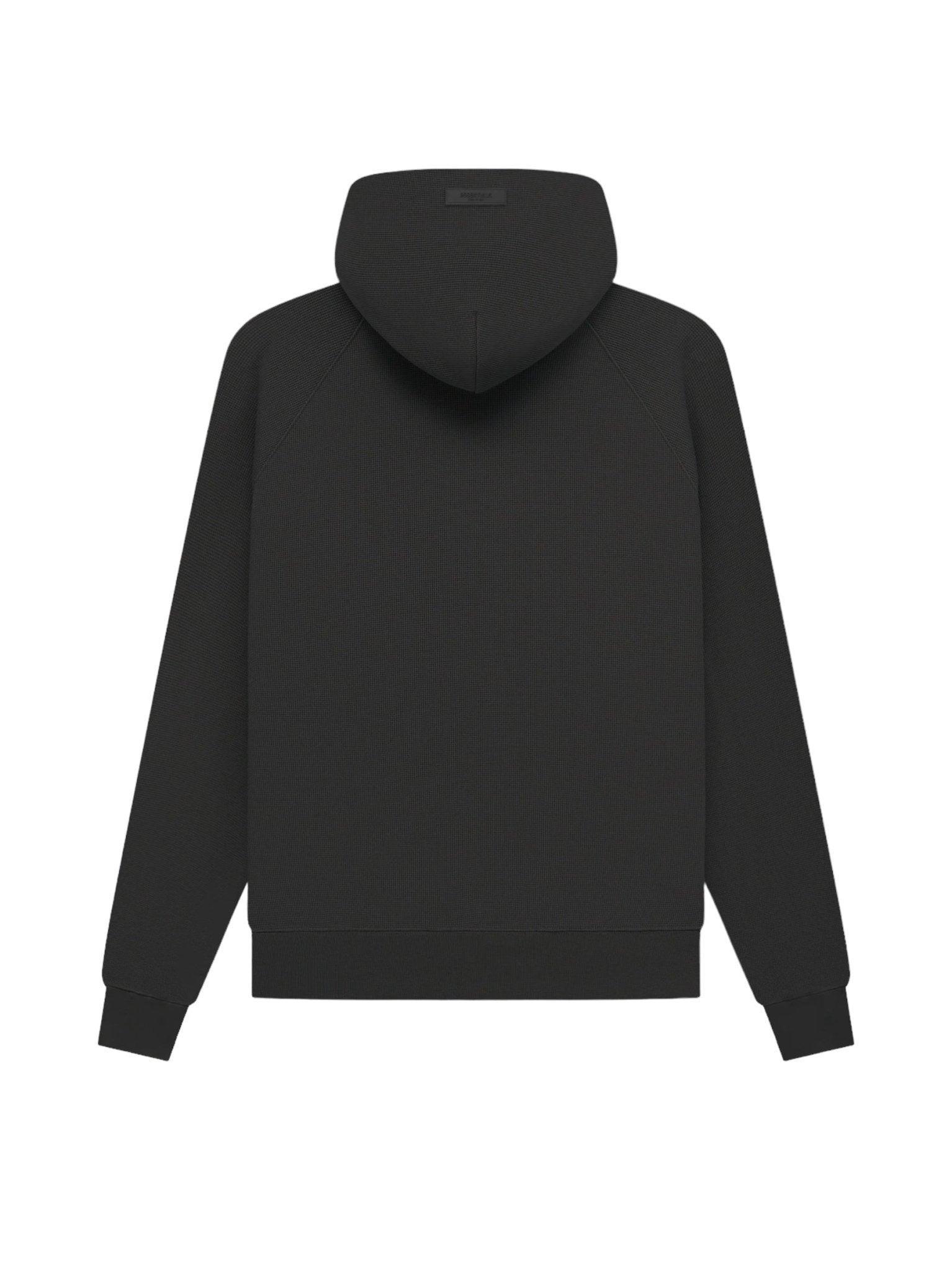 Fear of God Essentials Waffle Raglan Hoodie Off-Black - Supra Sneakers