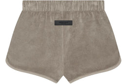 Fear of God Essentials Women's Velour Beach Short Desert Taupe