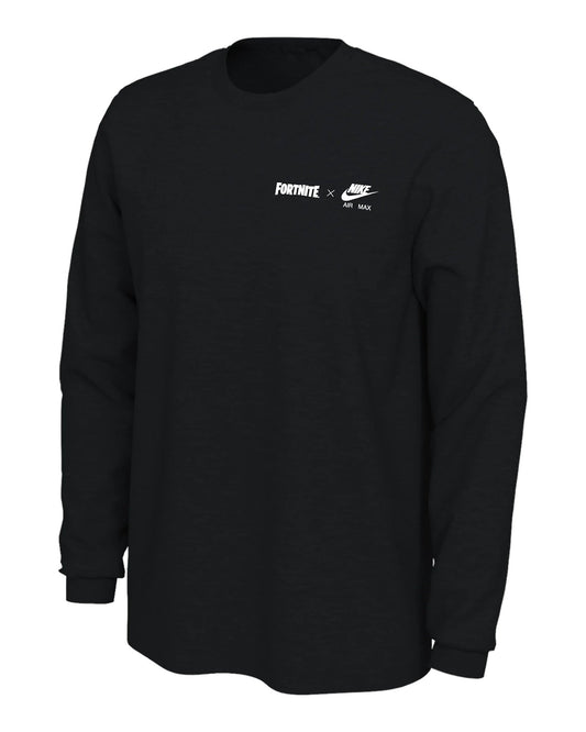 Fortnite x Nike Air Max Men's L/S T-Shirt Black - Supra Sneakers