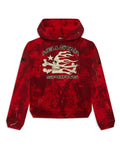 Hellstar Sports Red Tye-Dye Skull Hoodie