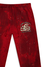 Hellstar Sports Red Tye-Dye Sweatpants - Supra Sneakers - Image 3