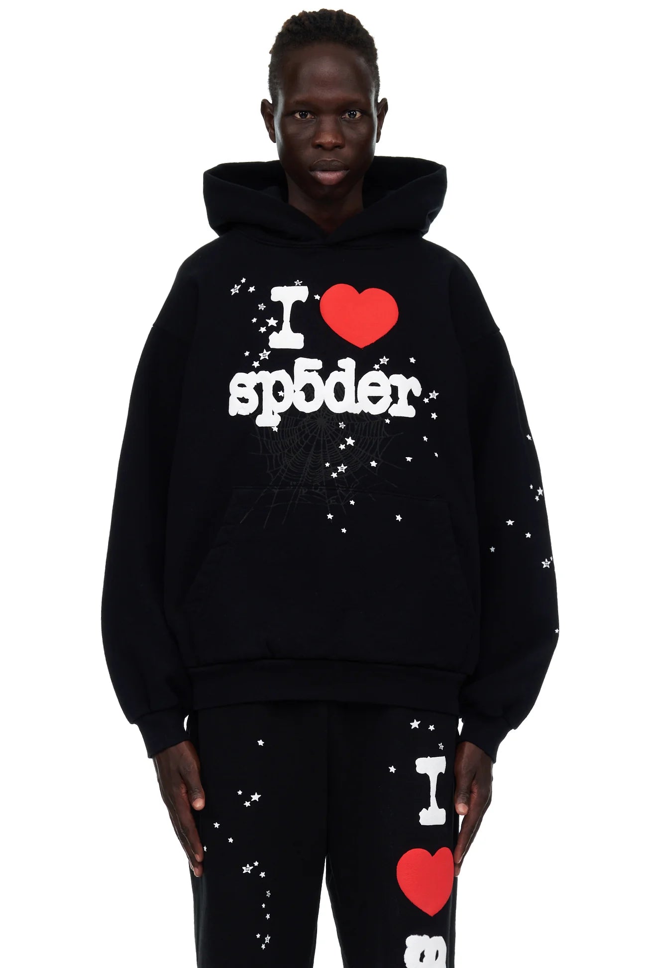 I Love Sp5der Souvenir Hoodie Black - Supra Sneakers