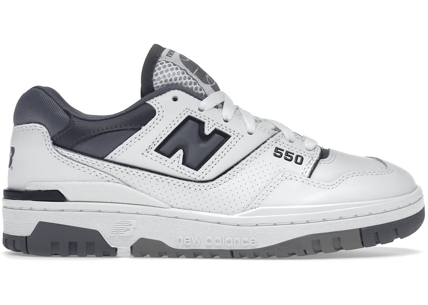 New Balance 550 White Grey Dark Grey - Supra Sneakers