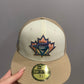 New Era 59 Fifty Sugar Shack 2.0 Toronto Blue Jays 25th Anniversary Patch Rail Hat - White, Tan, Lavender - Supra Sneakers