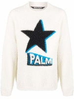Palm Angels Rockstar knitted jumper white - Supra Sneakers - Image 1
