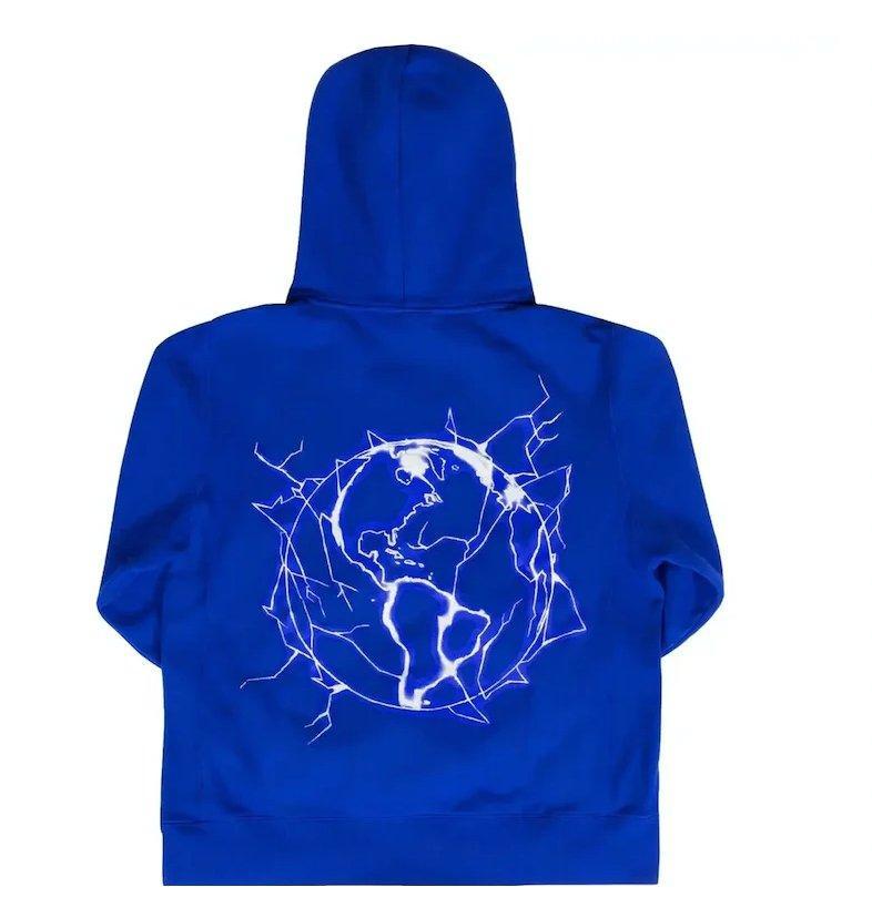 Revenge Lightning Arch Hoodie Blue - Supra Sneakers