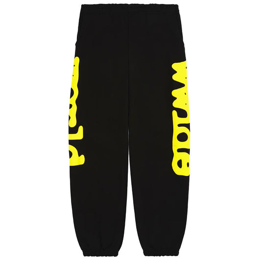 Sp5der Black & Yellow Beluga Sweatpants - Supra Sneakers