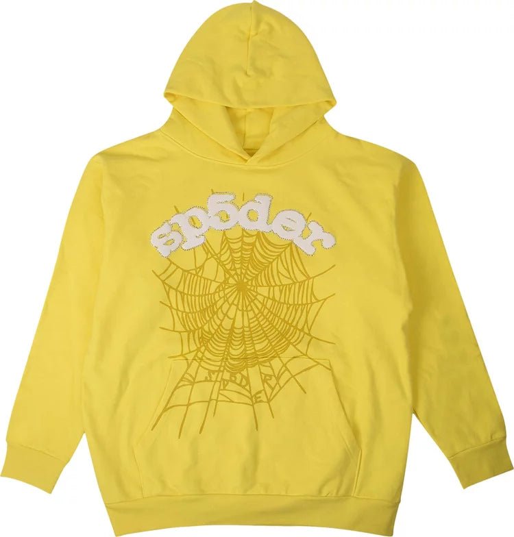 Sp5der Websuit Hoodie Yellow - Supra Sneakers
