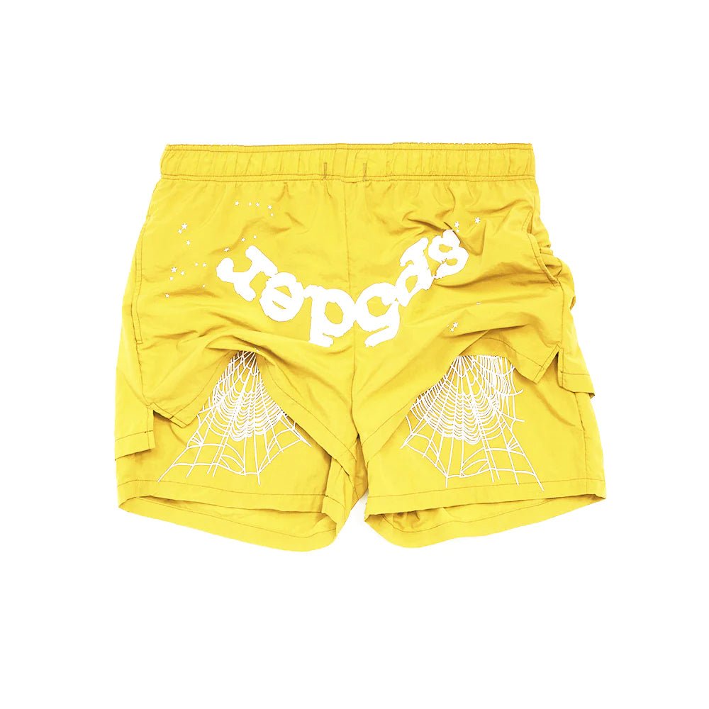 Sp5der Yellow Logo Shorts - Supra Sneakers