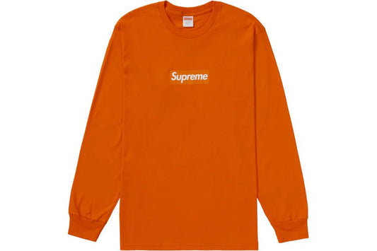 Supreme Box Logo L/S Tee Orange - Supra Sneakers