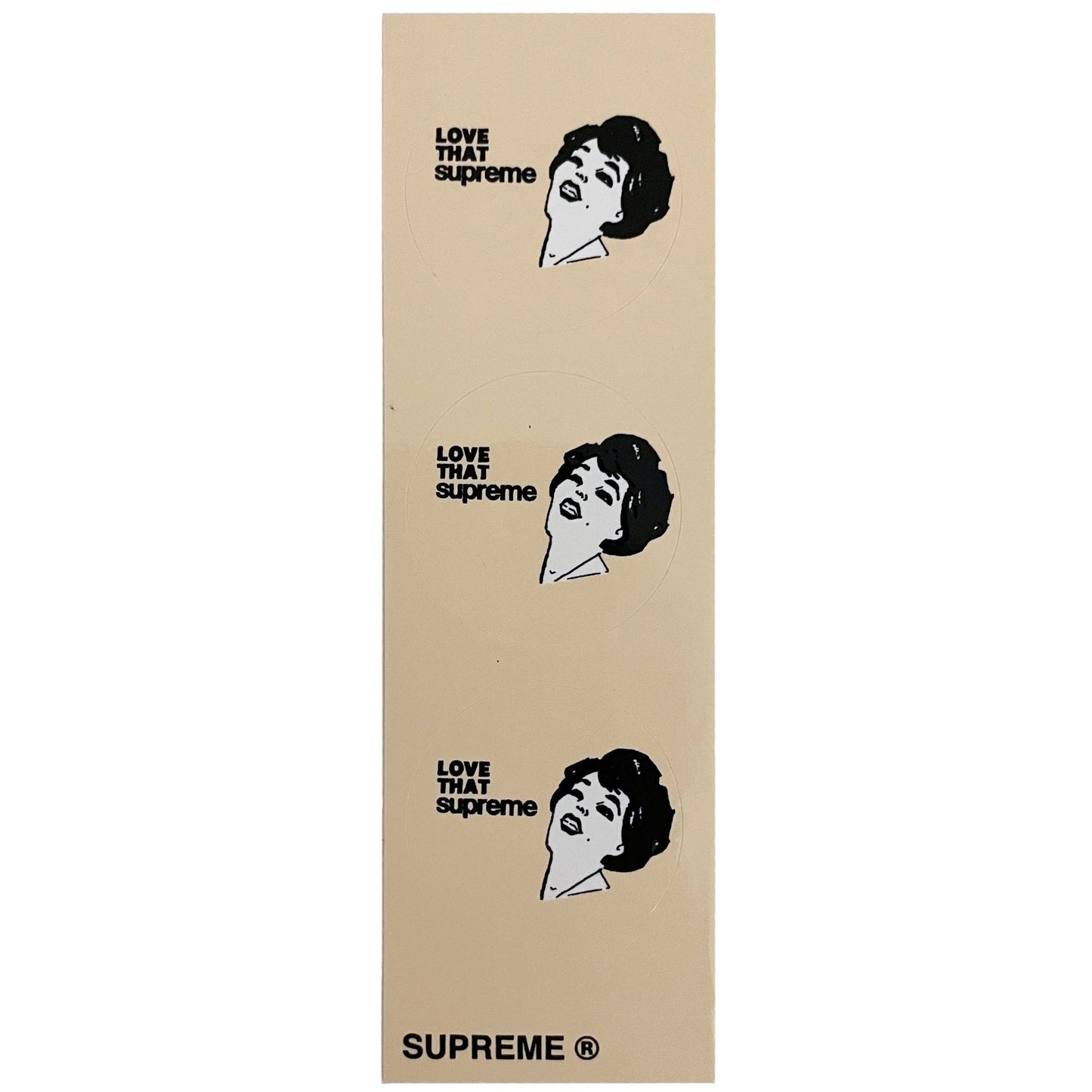 Supreme Love That Tan Mini Stickers - Supra Sneakers
