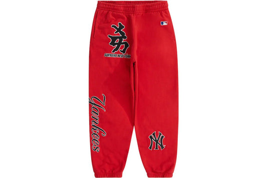 Supreme New York Yankees Kanji Sweatpant Red - Supra Sneakers