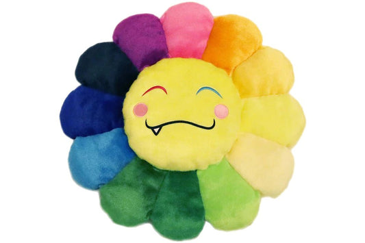 Takashi Murakami Flower Emoji Plush 5 60CM Rainbow / Yellow - Supra Sneakers