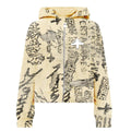 Vertabrae VERT Elfenbein Graffit Hoodie mit Reißverschluss